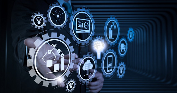 阿里巴巴超级工厂Logo 互联网数据服务新基建的视觉符号